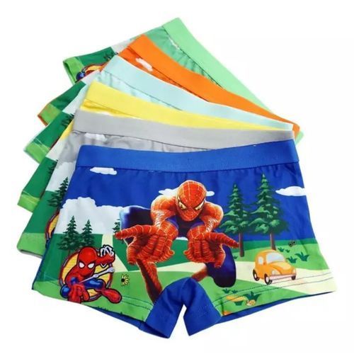 6Pcs Boys Cotton Blend Underwear Kids Cute Cartoon Comfortable Panties Baby Clothing 0-7Years