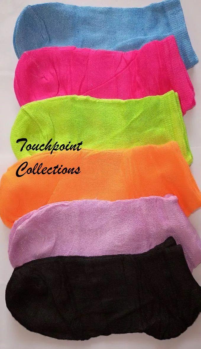 12Pairs Bright Ladies Ankle Socks Neon Casual Happy Socks for Women and Girls Striped Foodie Leaf Dotted Assorted patterns