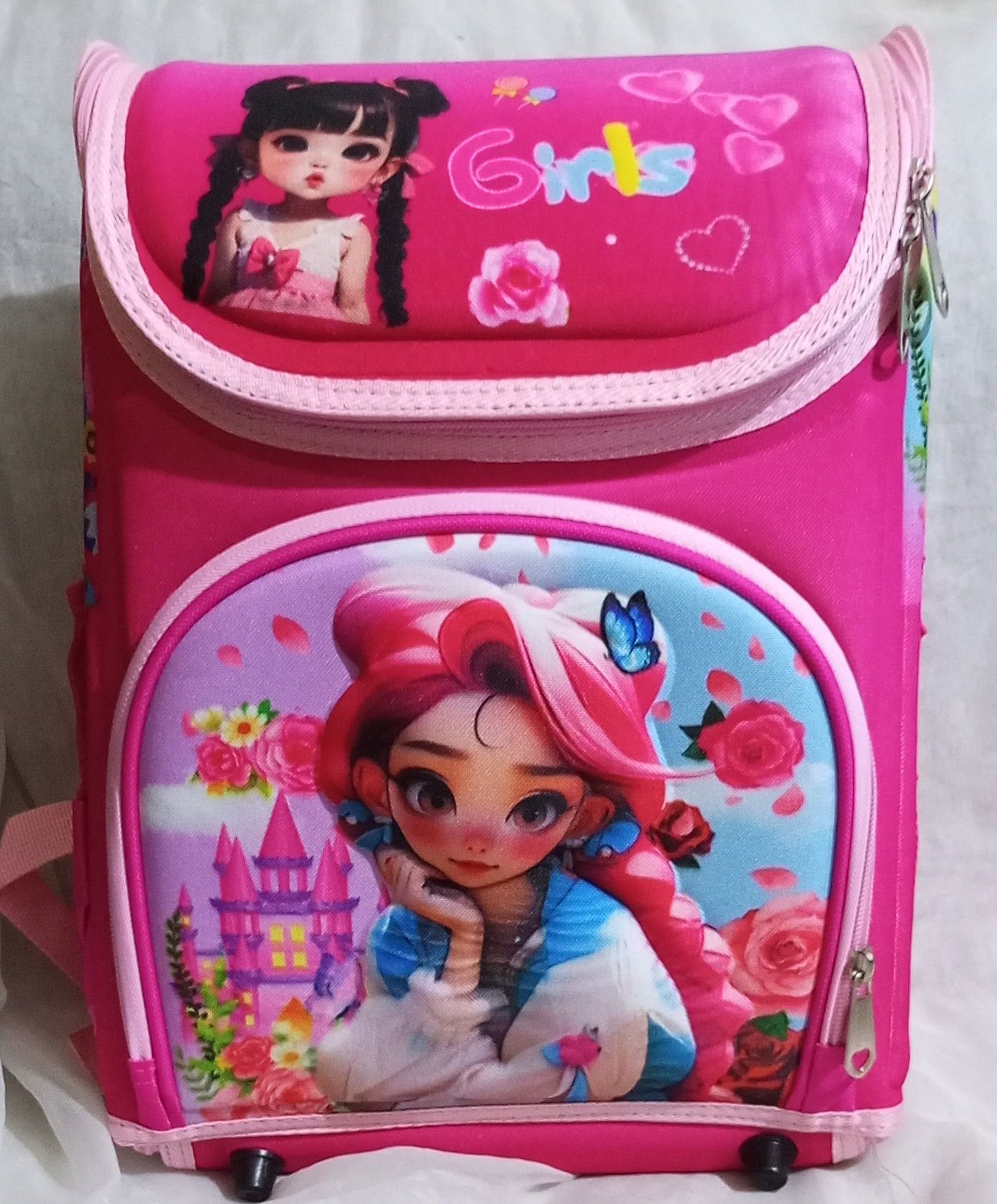 Mini Small Size Pre-School Bags Girls Cartoon Box Bag Size Medium Disney Characters for 1-3Years