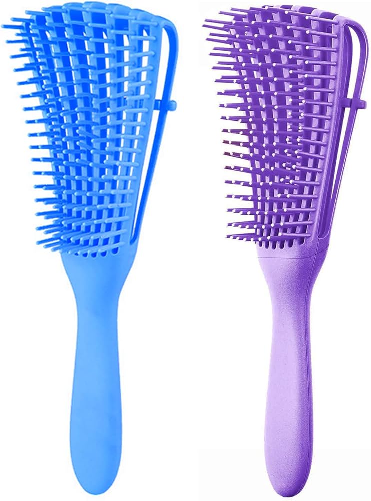 Easy Detangling Hair Detangler Brush Silicone Hair Scalp Massage Brush &  Shampooer for Natural Hair Care and Growth
