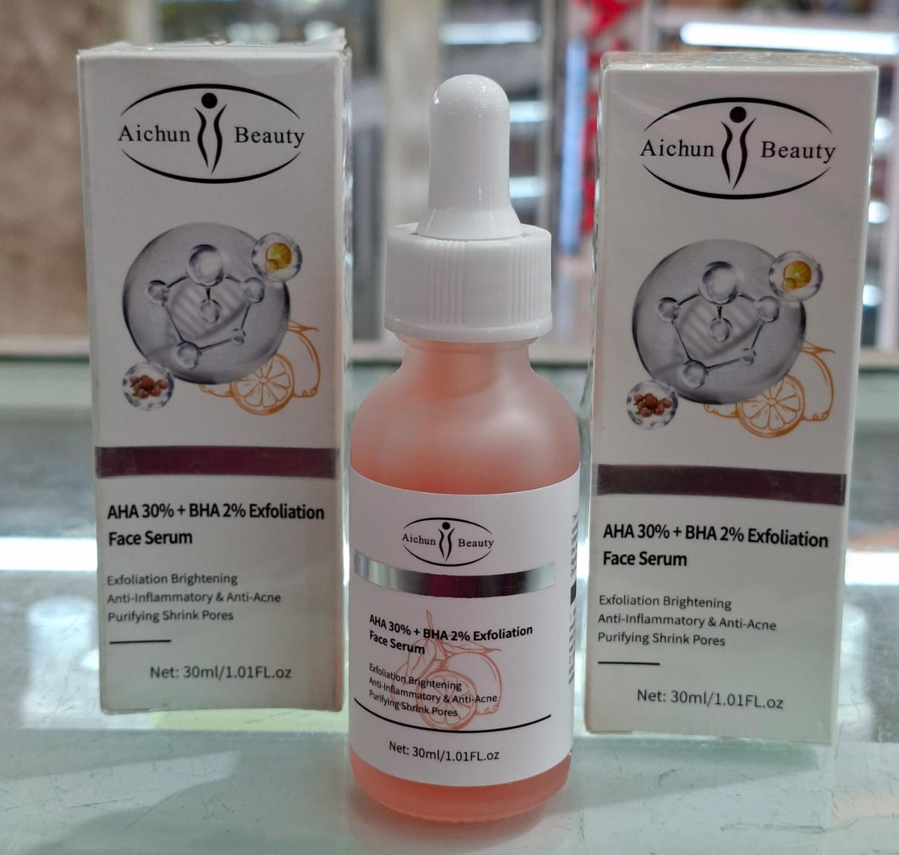 Aichun Beauty AHA 30%+BHA 2% Face Serum Salicylic Acid Acne Spot Brighten Serum