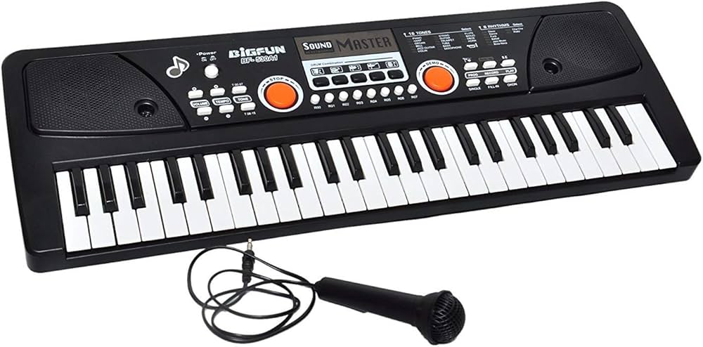61-Key Electronic Keyboard Piano With LED Display, Microphone & Music Stand – Ideal For Beginners & Kids