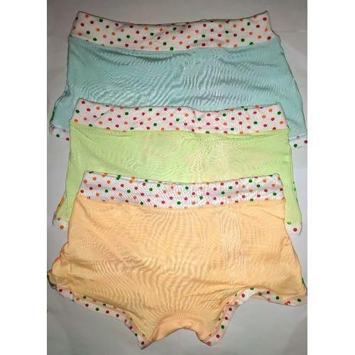 6 Pcs  Dotted Girls' Assorted Print Underwear Kids Panties Comfort Boxer Briefs Hot Pants (1-8Years)