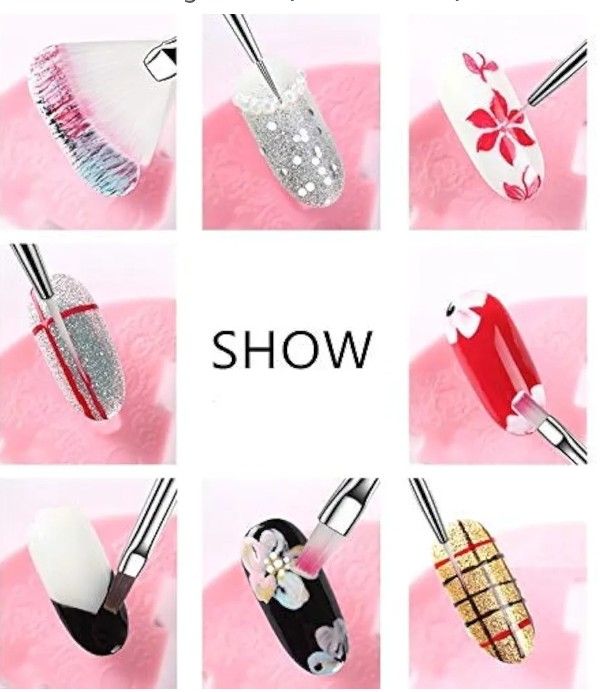 Nail 15Pcs Nail Brushes, Fashion Nail Brushes Nail Art Nail Manicure Tool, Perfect For Acrylic Nail Brush For Nail Brushes Professional And Personal Use