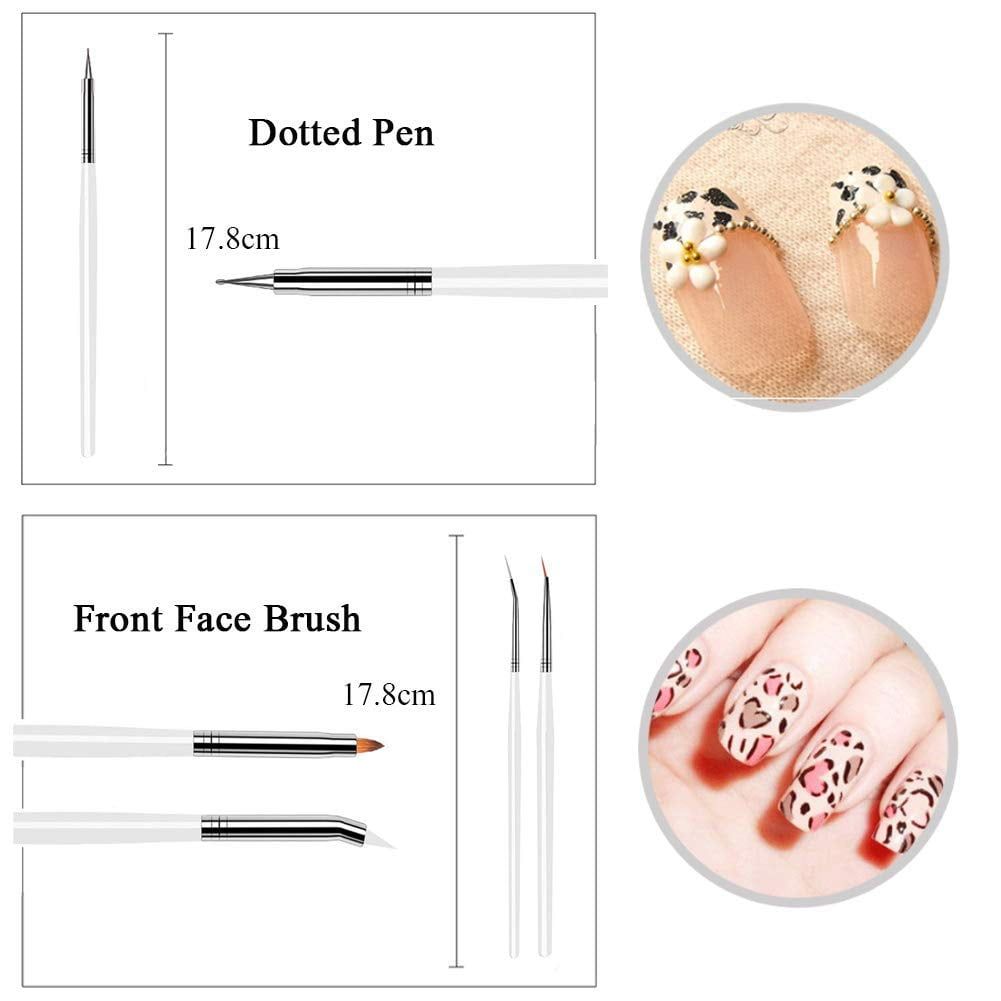 Nail 15Pcs Nail Brushes, Fashion Nail Brushes Nail Art Nail Manicure Tool, Perfect For Acrylic Nail Brush For Nail Brushes Professional And Personal Use