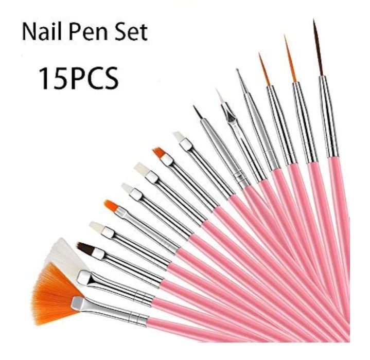 Nail 15Pcs Nail Brushes, Fashion Nail Brushes Nail Art Nail Manicure Tool, Perfect For Acrylic Nail Brush For Nail Brushes Professional And Personal Use