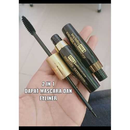 Miss Look VC Mascara & Eyeliner 2 IN 1 Waterproof Long lasting Black
