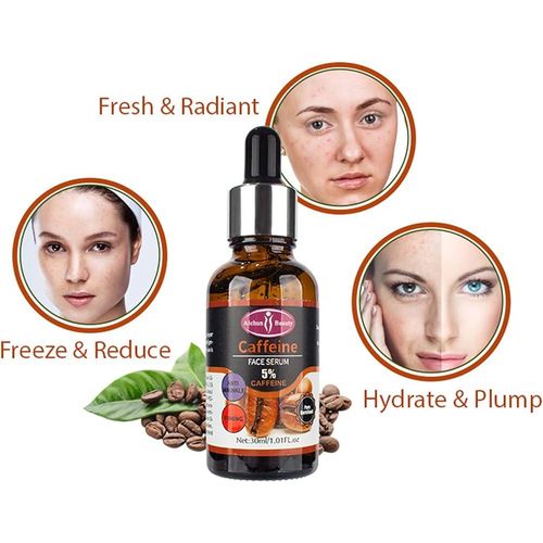 Aichun Beauty 5% Caffeine Face Serum Moisturizing Anti-Wrinkle Firming Facial Skin Care 30ml