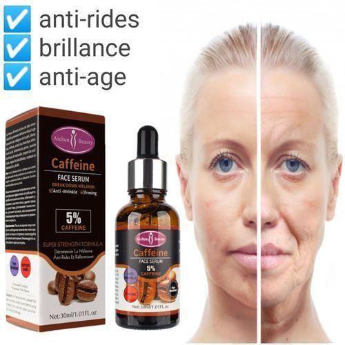 Aichun Beauty 5% Caffeine Face Serum Moisturizing Anti-Wrinkle Firming Facial Skin Care 30ml