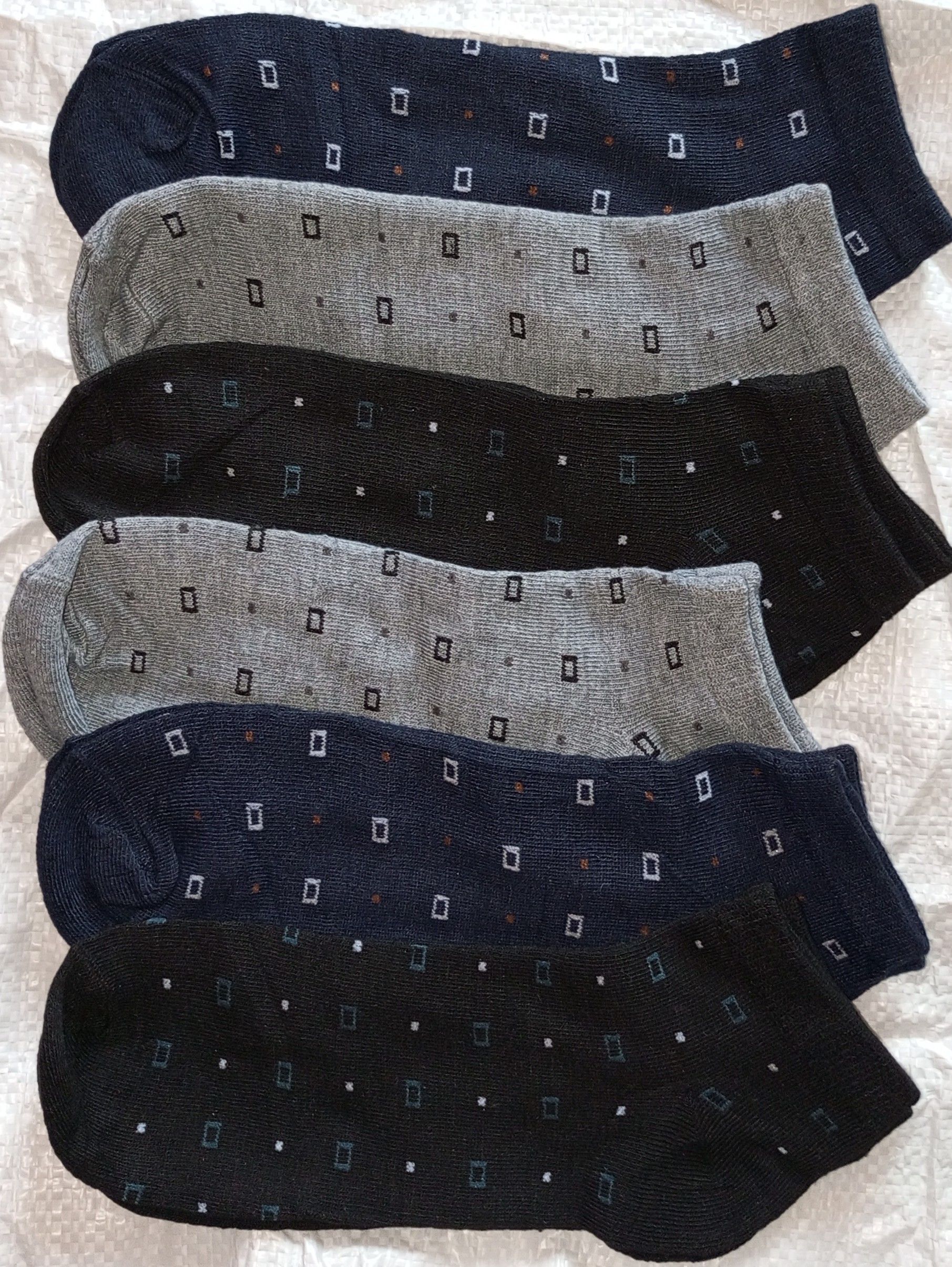 6 Pairs Classic Men Ankle Socks Classy Assorted Designs