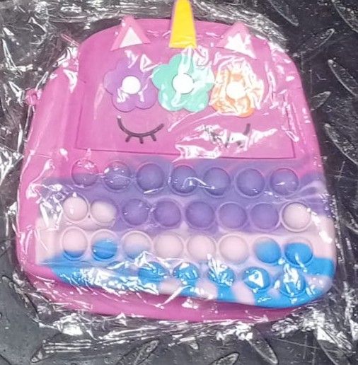 Pop It Girl's Mini Handbag Silicone Kids Girls Purses Bags Sling Bag Accessories Handbags 18x15CM