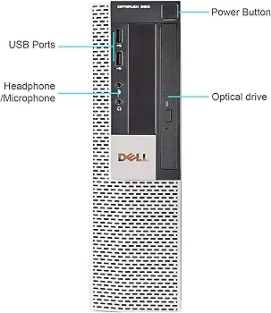 DELL OptiPlex 4GB Ram, 500GB HDD Storage, Intel Pentium Dual core, 2.9GHz Speed,  SFF Desktop Computer CPU, Windows 10 Pro, Ms Office, Ready to Use