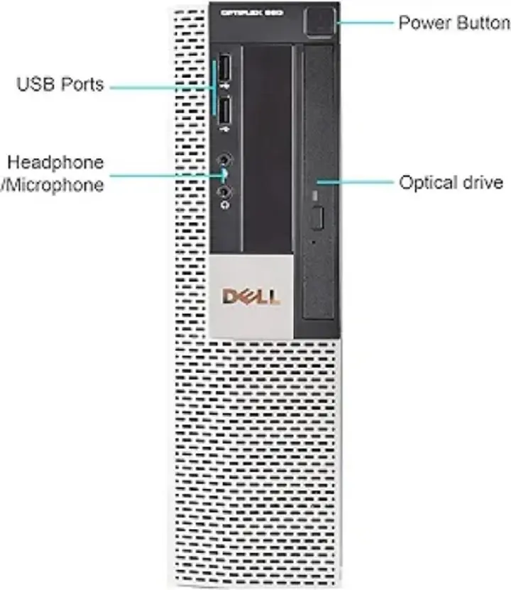 500GB  2.9GHz 4GB Ram Dell OptiPlex SFF Desktop Computer CPU Intel Pentium Dual core 2.9GHz Processor 4GB Ram 500GB Hard Drive Storage Windows 10 Pro Ms Office,