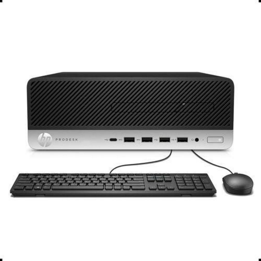 6TH Generation HP EliteDesk 800 G3 Core I5  6th Gen 16GB Ram  256GB SSD Plus 500GB Storage 3.4GHz CPU Speed, 22 Inch Edge to Edge Monitor, SFF Complete Desktop + Keyboard + Mouse