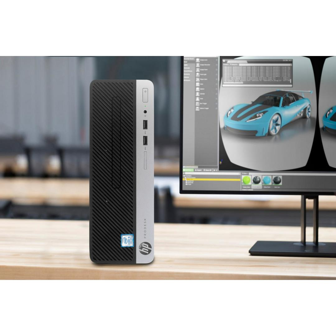 [High Performance] Hp EliteDesk 800 G3 Core I5 6TH Generation 8GB Ram 500GB Storage 3.4GHz SFF Desktop + 22 Inch HDMI Monitor  Windows 10 Microsoft Office Business Class High speed Computer  Offer