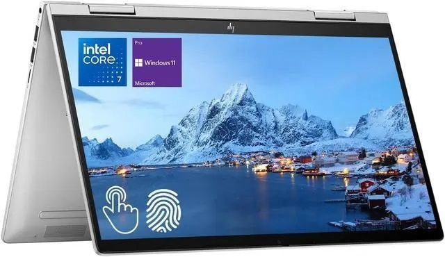 HP Envy 14 X360 14-es1023dx 2-in-1 Intel Core Ultra 7 15th Generation 5.4GHz 16GB RAM 512GB SSD 14" FHD IPS TouchScreen Webcam Fingerprint Bluetooth Wi-Fi Windows 11 Home Intel Iris Silver 1 Year Manu