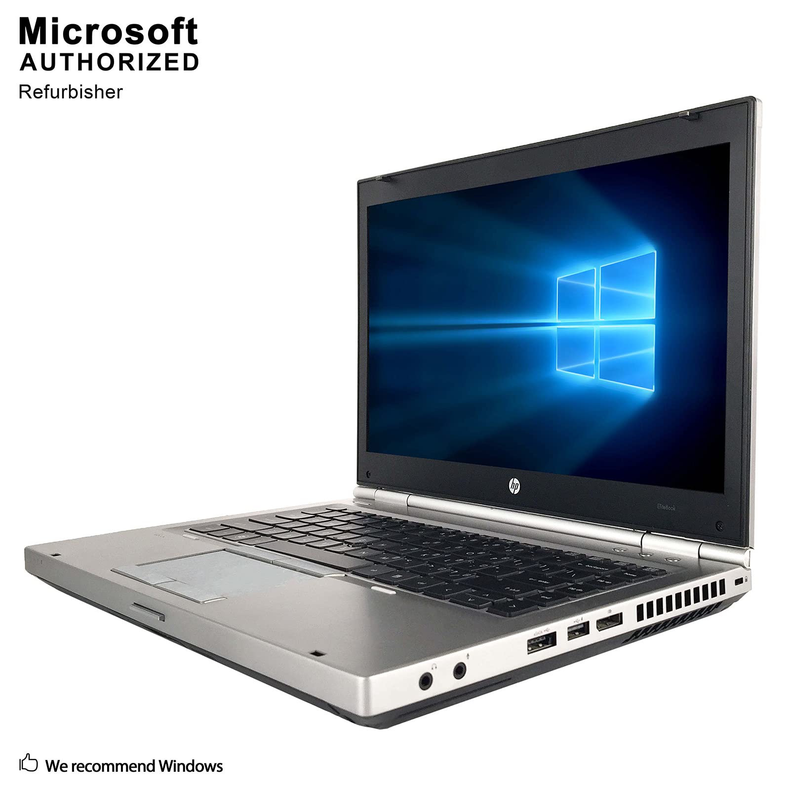 HP EliteBook 8460 Laptop – Intel Core i5, 8GB RAM, 500GB HDD, Windows 10 Pro, Free Mouse, 14-inch Silver Notebook – Premium Business & Office PC