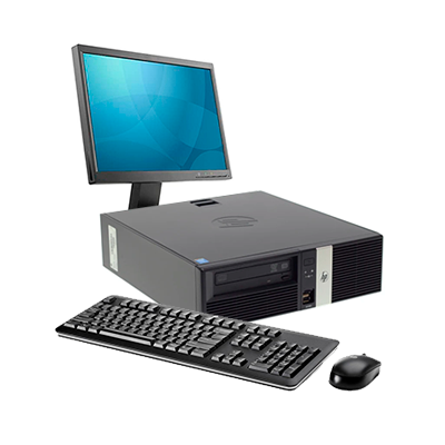 HP Compaq 6000 Pro SFF Desktop Computer – Intel Core 2 Duo, 4GB RAM, 500GB HDD, 19" Monitor, Windows 10 Pro – Complete Office & Business PC Setup