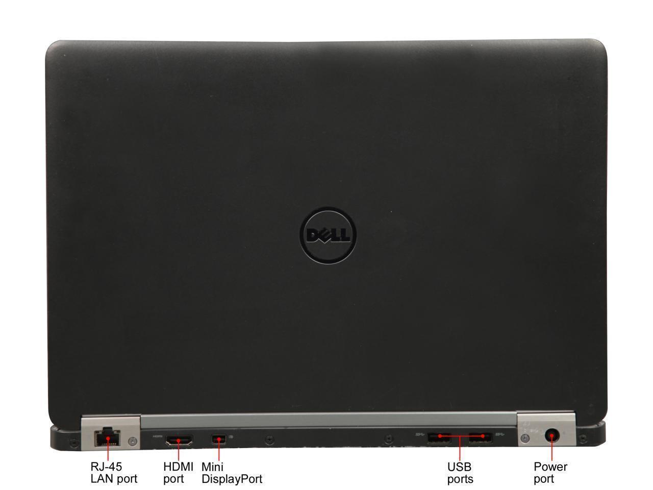 DELL Laptop Latitude E7270 Intel Core i5 6th Gen 6300U (2.40 GHz) 8GB Memory 256 GB SSD 12.5" HD Screen Windows 10 Pro 64-bit