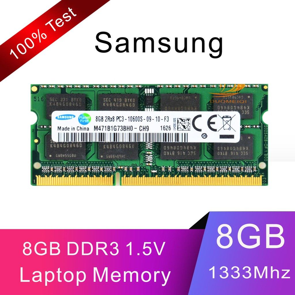 SAMSUNG 8GB RAM DDR3 10600 for Laptop