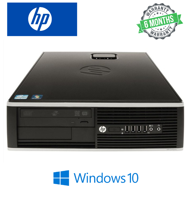 HP Compaq 8200 Elite Desktop Computer – Intel Core i3-2400 3.1GHz, 4GB DDR3 RAM, 500GB HDD, DVDRW, Windows 10 Pro Pre-Installed – Affordable Refurbished Mini PC for Business, Office, Home & Education