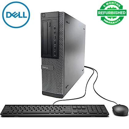 ( FULL SET with 17.5'' monitor ) Refurbished Dell Optiplex 790 SFF Desktop Computer PC Intel Quad-Core i3 - 2400 3.4GHz, 4GB DDR3 500GB HDD HDMI DVD Windows 10 Pro 64-bit Business High Performance