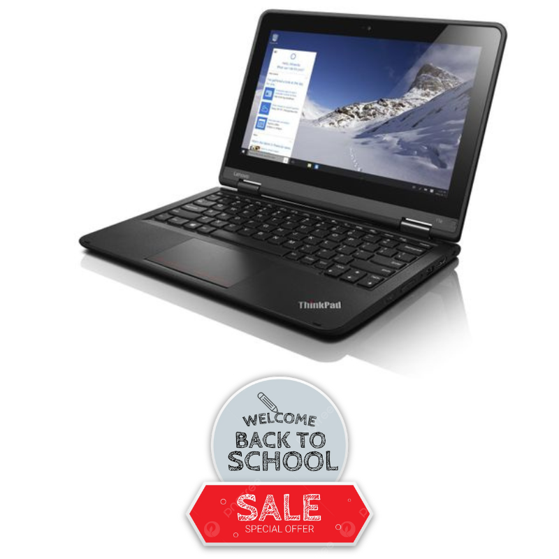 LENOVO Yoga 11E X360 2-in-1 Touchscreen ThinkPad – 11.6" Laptop, 4GB RAM, 128GB SSD, Windows 10 & Microsoft Office – Ideal School Laptop, FREE 64GB Flash Disk & Wireless Mouse Bundle