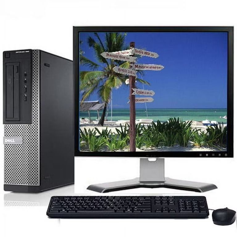 DELL Core i3 Desktop,  3.0GHz, 4GB Ram, 500GB HDD Storage, INTEL CORE I3, 17" Inch Monitor,  cpu desktop computer - Windows 10 - Ms Office - with 17 inch Monitor,mouse and Keyboard - to use