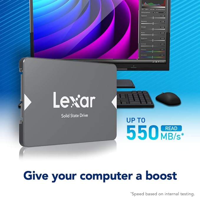 Lexar NS100 Internal SSD 128GB, 256GB, 512GB, 1TB, 2TB Long Lasting Faster performance and more reliable -WITH WARRANT