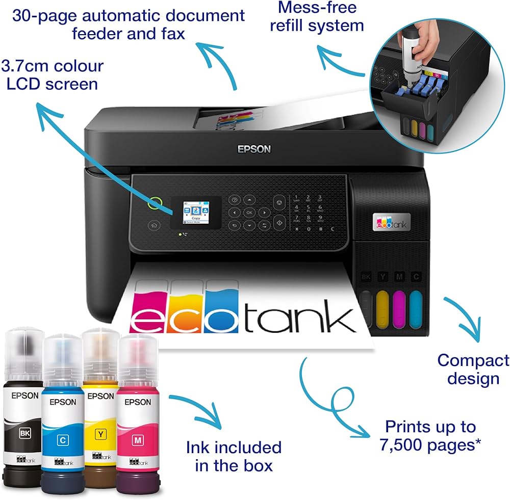 Epson EcoTank L3250 A4 Wi-Fi All-in-One Ink Tank Printer PRINT COPY SCAN 1 YEAR Warranty