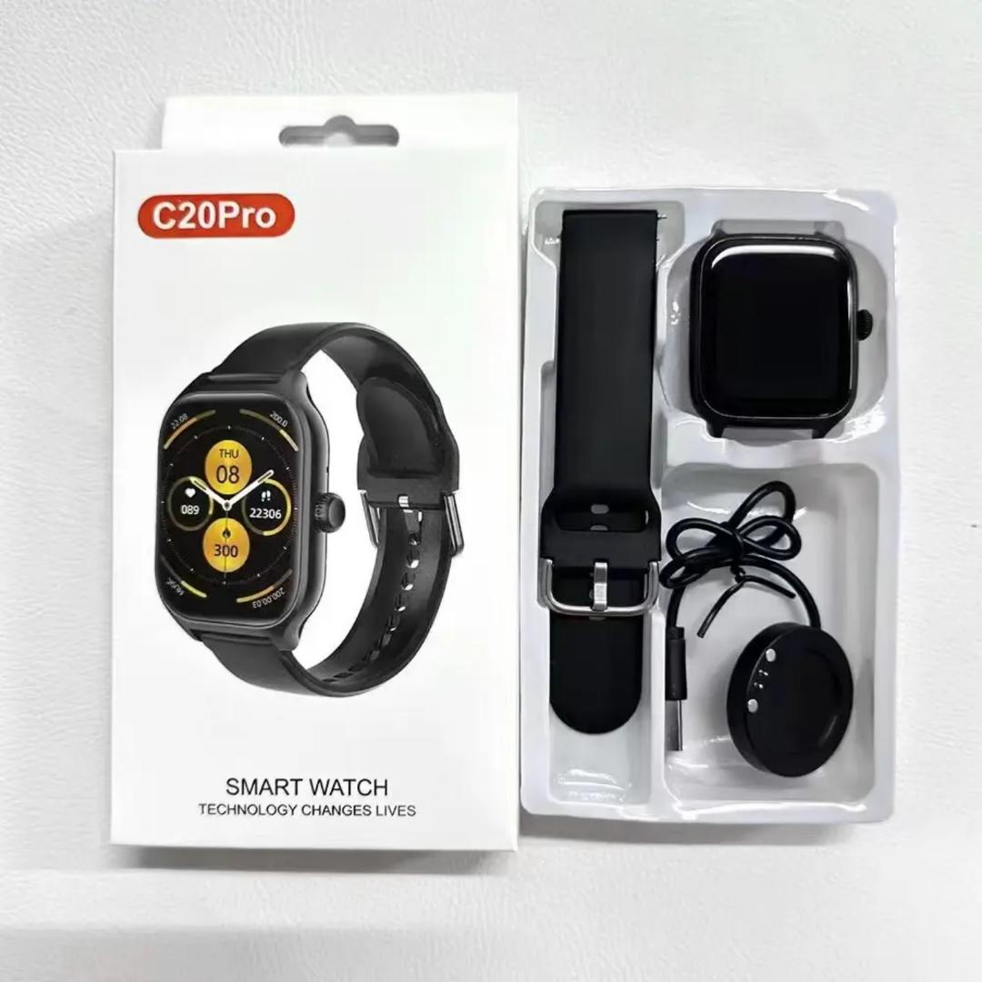 2024 New C20 PRO Call Voice Music Wireless Charging Reloj Inteligente C20 PRO SmartWatch 1.73 Inch Screen