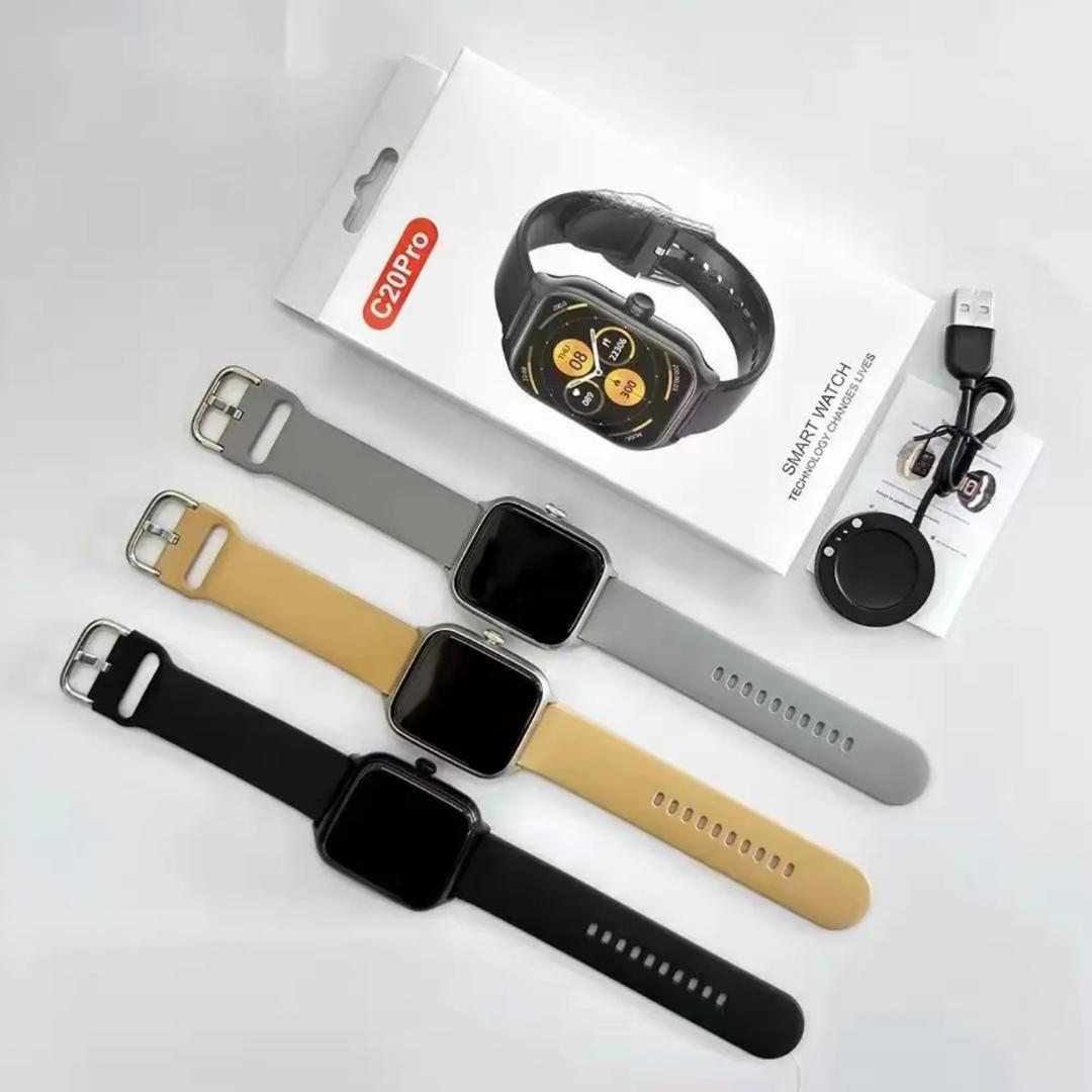 2024 New C20 PRO Call Voice Music Wireless Charging Reloj Inteligente C20 PRO SmartWatch 1.73 Inch Screen