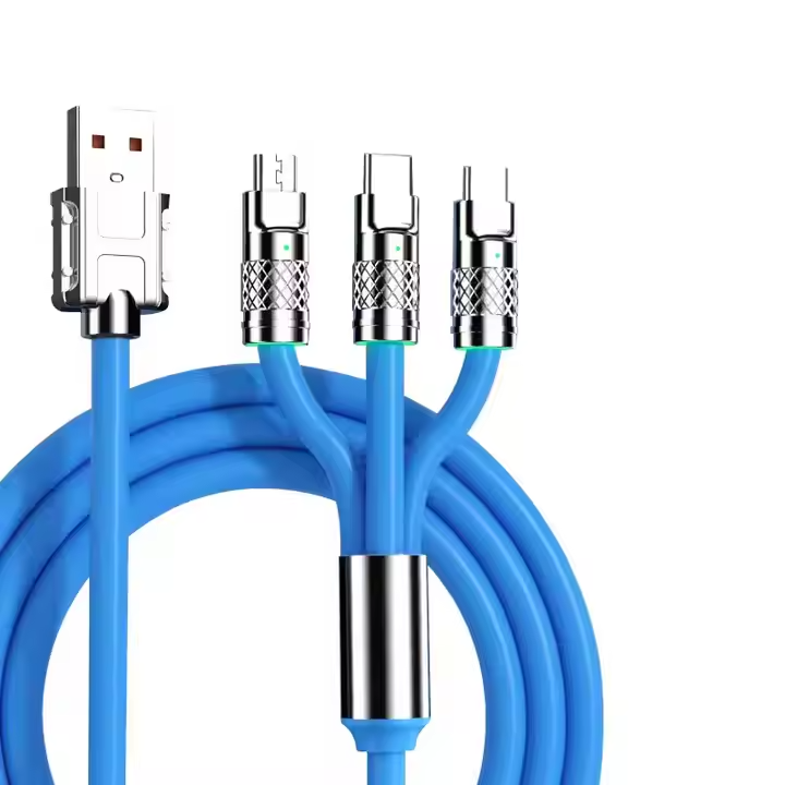 ANNIVERSARY OFFER! 3 In 1 Charging Cable USB Fast Charger Cable For iPhone Micro USB Type-C Charging Cable For Huawei Samsung - Type C Data Cable, Apple Iphone Lightning Cable, Android Micro Fast Usb