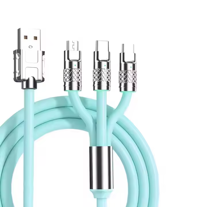 ANNIVERSARY OFFER! 3 In 1 Charging Cable USB Fast Charger Cable For iPhone Micro USB Type-C Charging Cable For Huawei Samsung - Type C Data Cable, Apple Iphone Lightning Cable, Android Micro Fast Usb