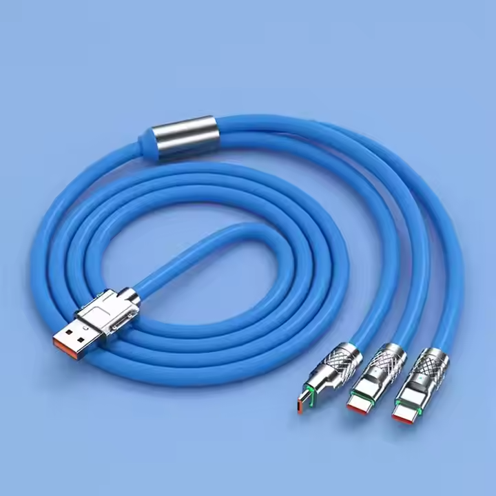 ANNIVERSARY OFFER! 3 In 1 Charging Cable USB Fast Charger Cable For iPhone Micro USB Type-C Charging Cable For Huawei Samsung - Type C Data Cable, Apple Iphone Lightning Cable, Android Micro Fast Usb