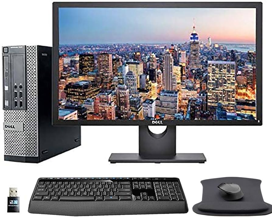 Dell OptiPlex 7010 Desktop Computer – Intel Core i5 3.2GHz, 4GB RAM, 500GB HDD Storage, 19" Monitor, Windows 10 Pro – High-Performance PC for Business, Home, Office & School
