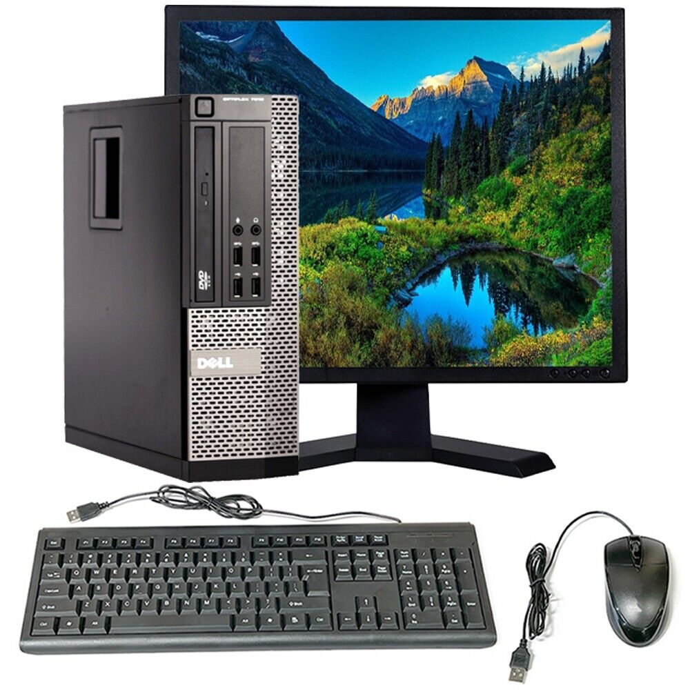 Dell OptiPlex 7010 Desktop Computer – Intel Core i5 3.2GHz, 4GB RAM, 500GB HDD Storage, 19" Monitor, Windows 10 Pro – High-Performance PC for Business, Home, Office & School