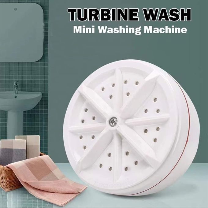 Turbine Multi-Purpose Ultrasonic Mini Washing Gadget - Strong Power, Lightweight for Travel, Forward and Reverse Cleaning