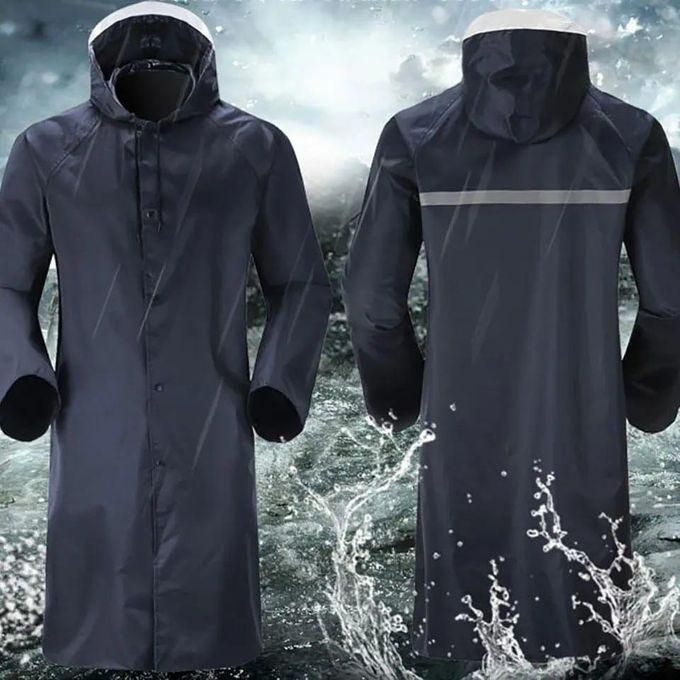 Black Adult raincoat with cap .Very high quality length 110cms and upto 120kgs Unisex