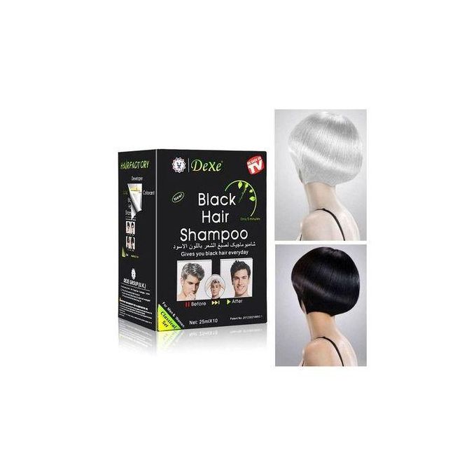 Dexe Hair Dye Shampoo *Black* (10 Packs)