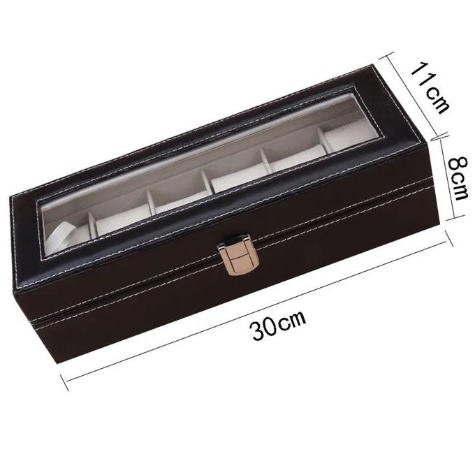 6 Slot Watch Organizer Box Watch Case Watch Holder Watch Storage Box