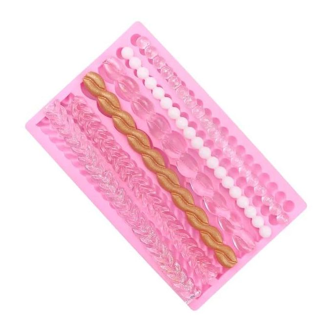 cake decorating silicon Border fondant Mould 5 patterns