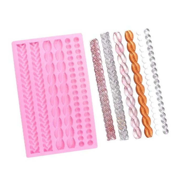 cake decorating silicon Border fondant Mould 5 patterns