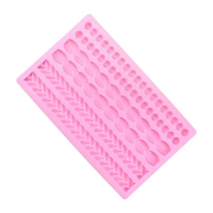cake decorating silicon Border fondant Mould 5 patterns