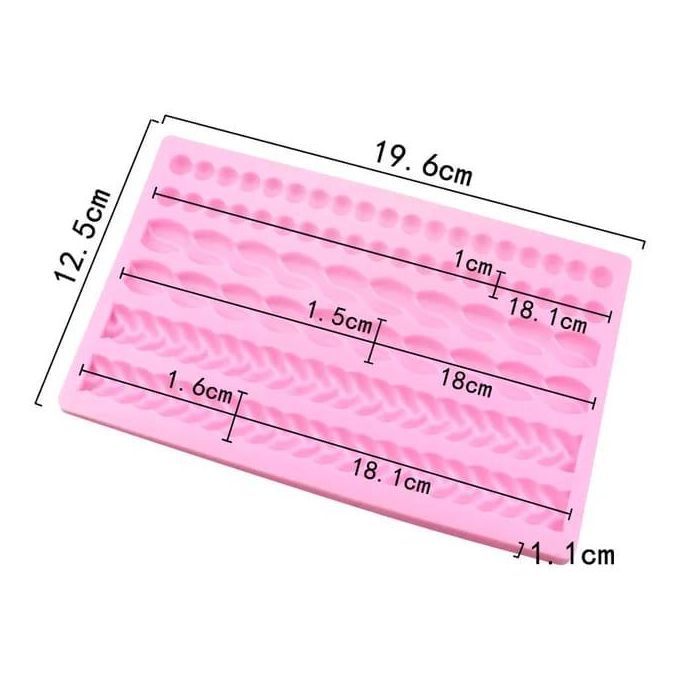 cake decorating silicon Border fondant Mould 5 patterns