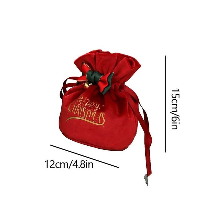 Christmas velvet candy ( Gift drawing bag)
