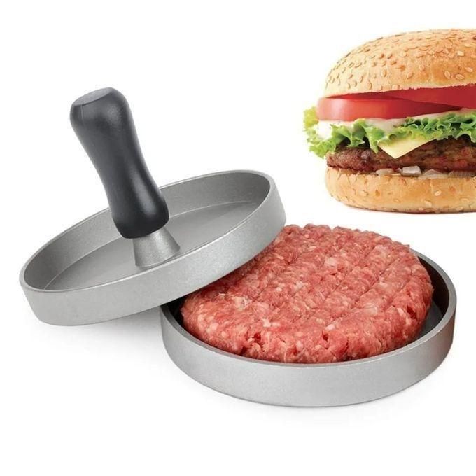 Non-Stick Burger Press - Easy Removal and Stacking, Easy Transfer to Grill or Freezer, Ideal for Beef, Turkey, Pork, and Burgers, Forms Crab Cakes and Appetizers, Nonstick Cast Aluminum with Wood Hand