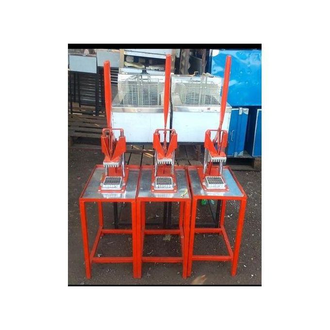 Nunix 6L+6L Double Electric Chips Deep Fryer Machine+COMMERCIAL CHIPS CUTTER