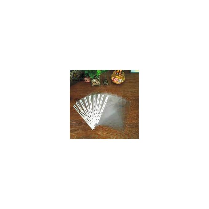 100pcs A4 Clear Plastic Document Pocket Folders Filing Wallet Sleeves