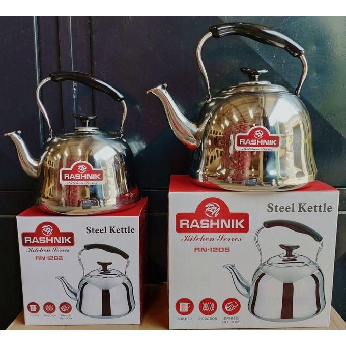 Rashnik 5L Tea Kettle Stovetop Tea Pot Stovetop Whistling Tea Kettle Stainless Steel Hot Water Teapot